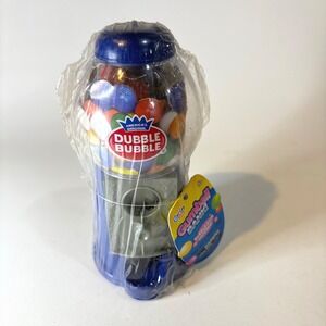 Dubble Bubble Gumball Bank Blue Mini Dispenser Machine with Gumballs New